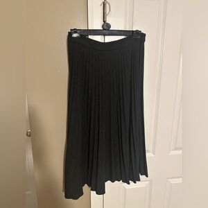 Mango checked pleated skirt